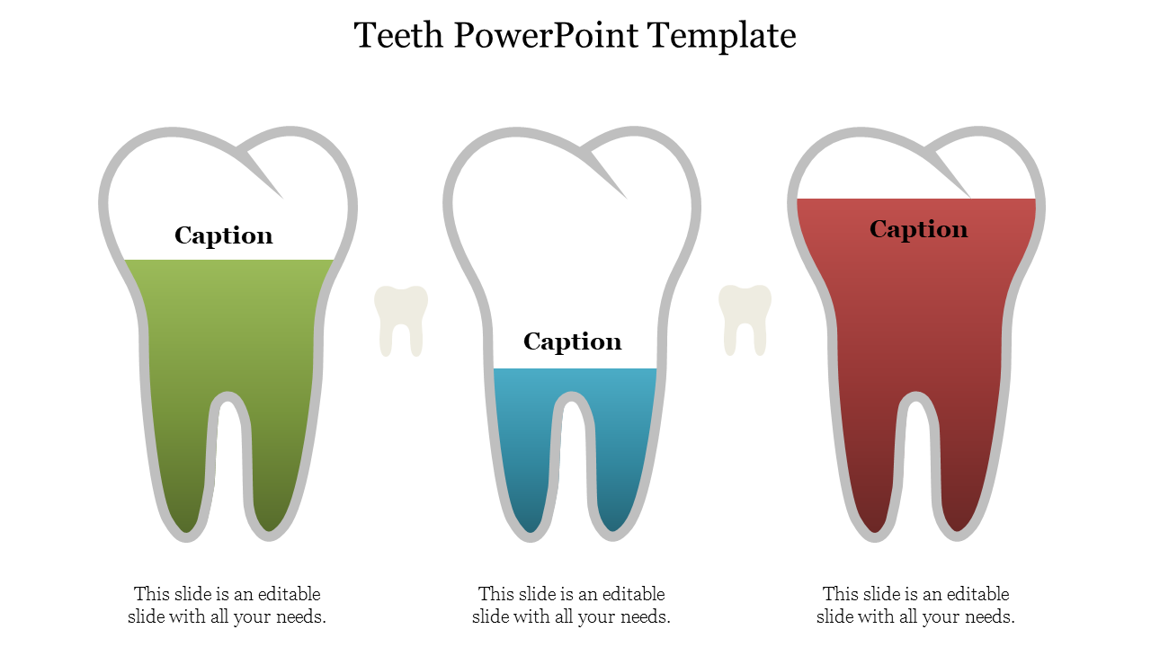 Stunning Teeth PowerPoint Template Presentation Slide