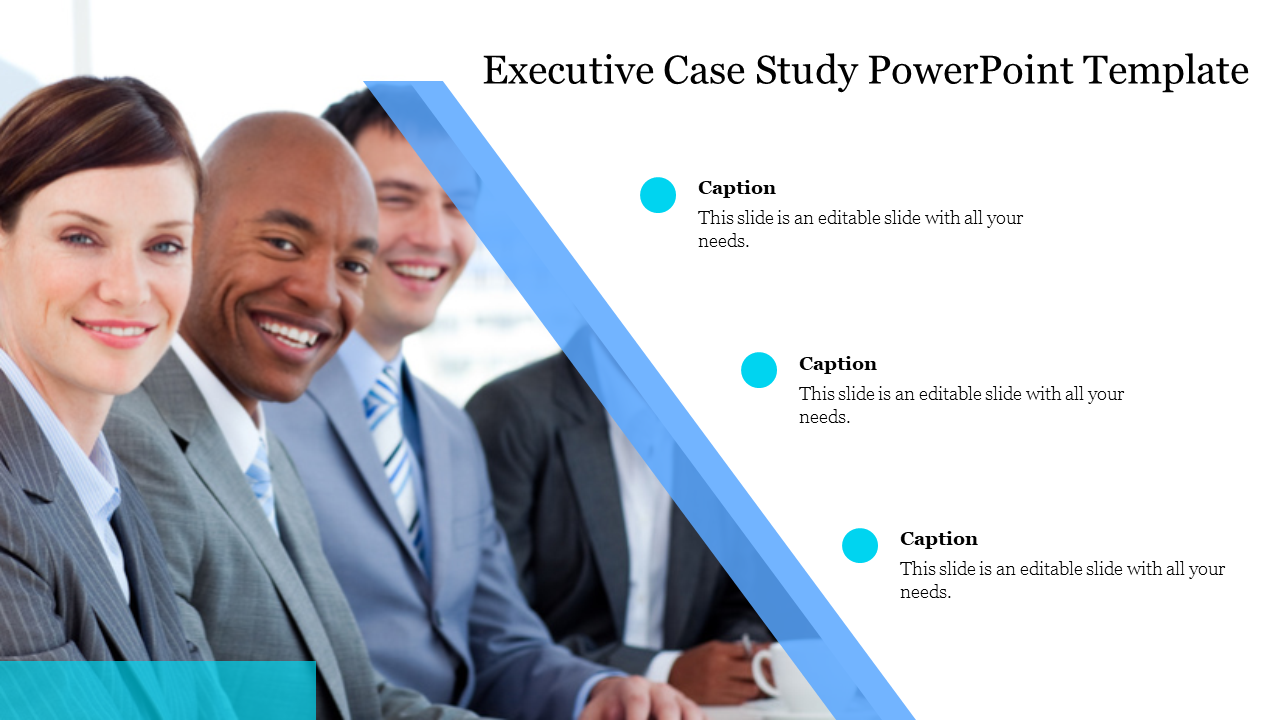 Best executive Case Study PowerPoint Template