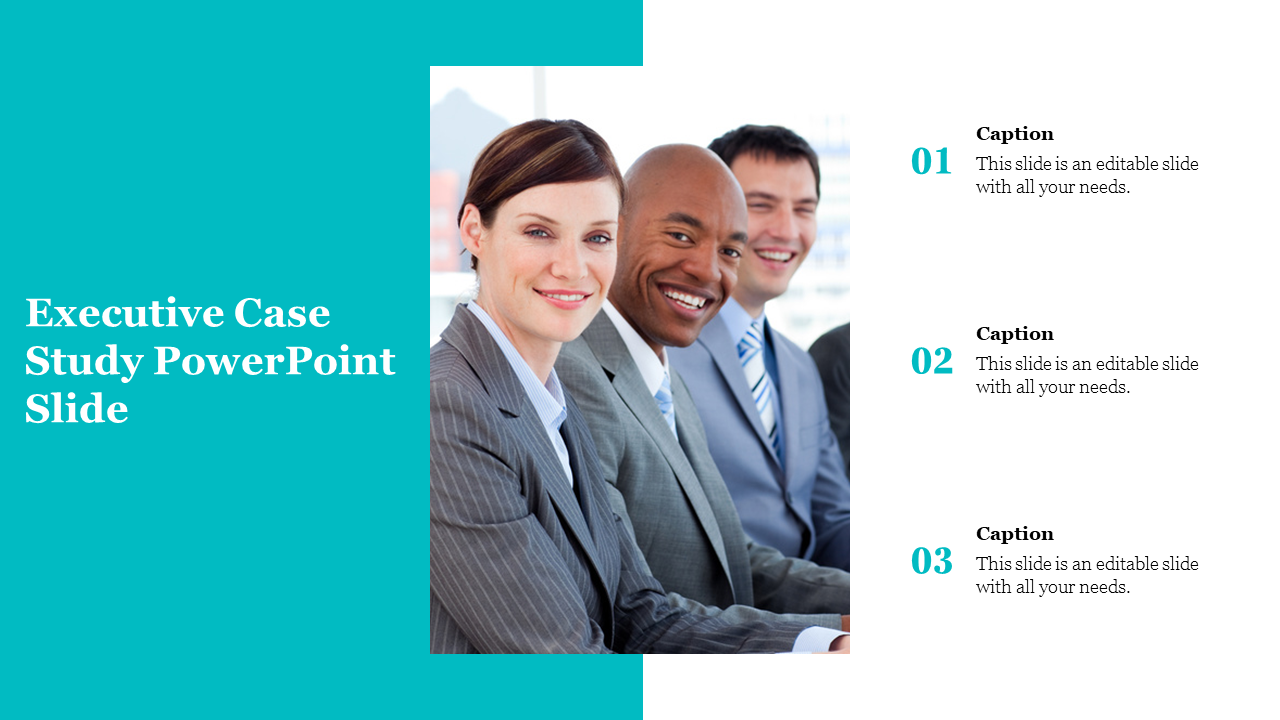 Executive Case Study PowerPoint Slide Design