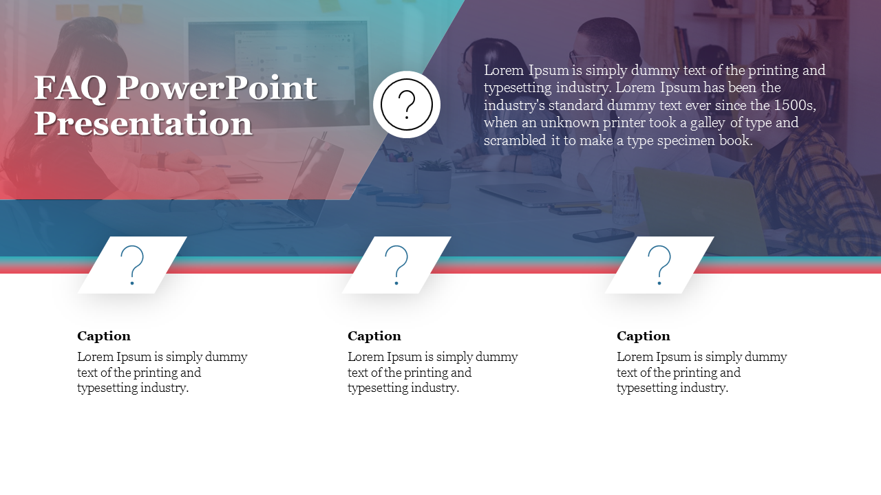 FAQ PowerPoint Presentation Template and Google Slides