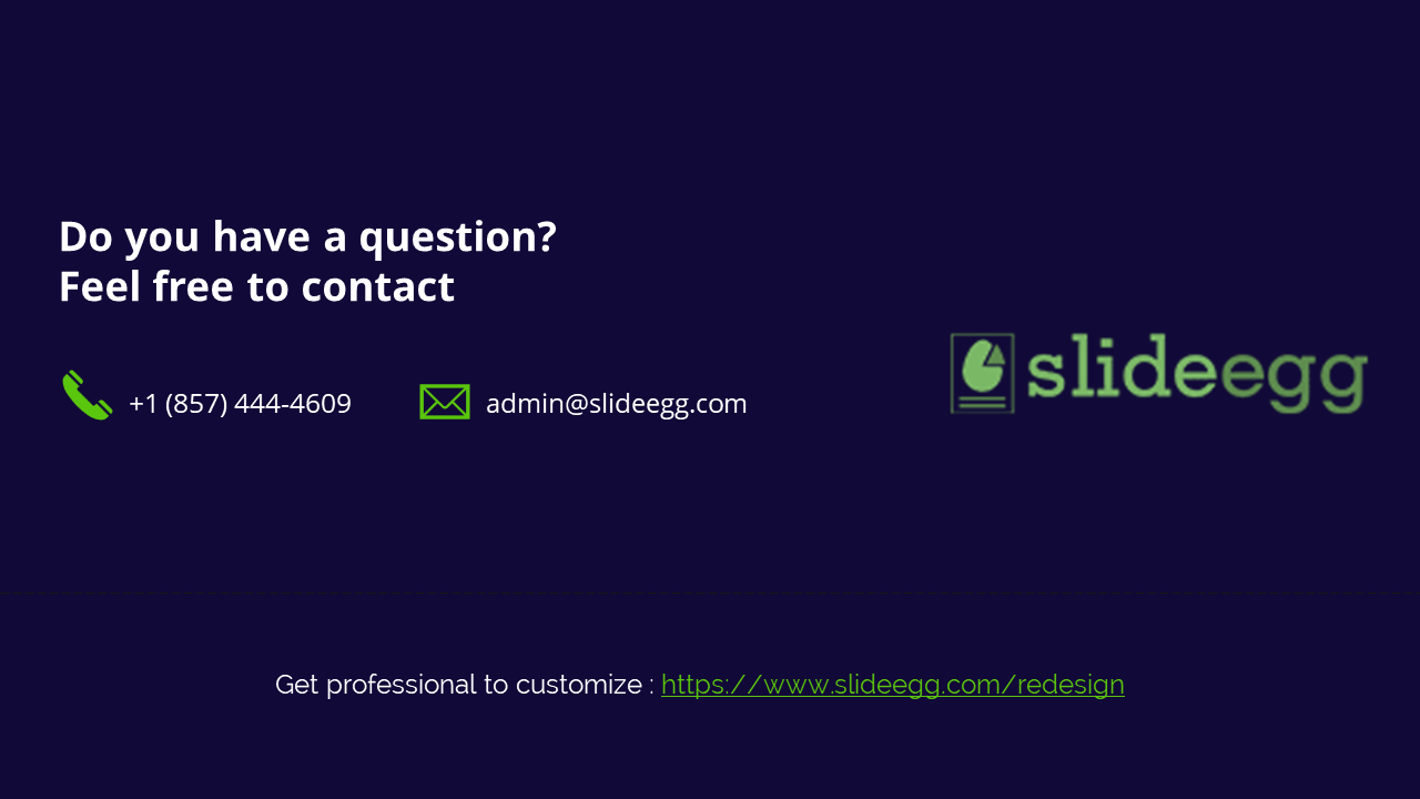 Affordable Contact Information Slide Pitch Deck Template