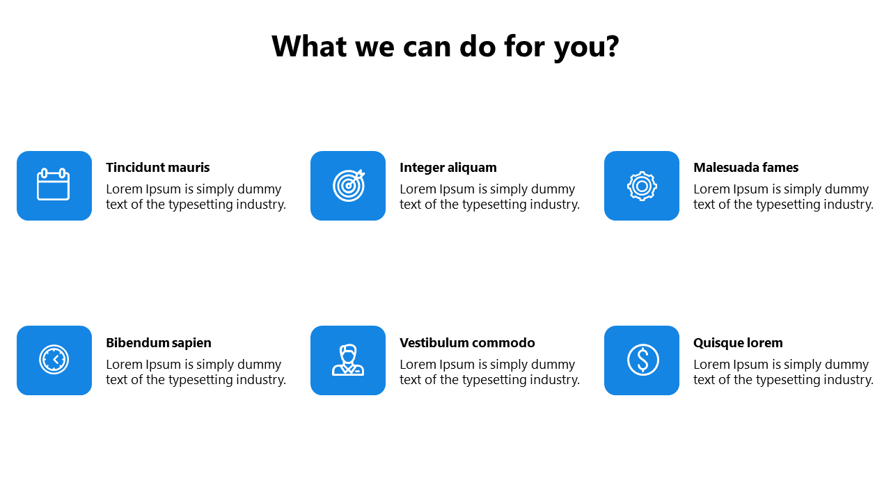 Simple Service PowerPoint Slide Template Presentation