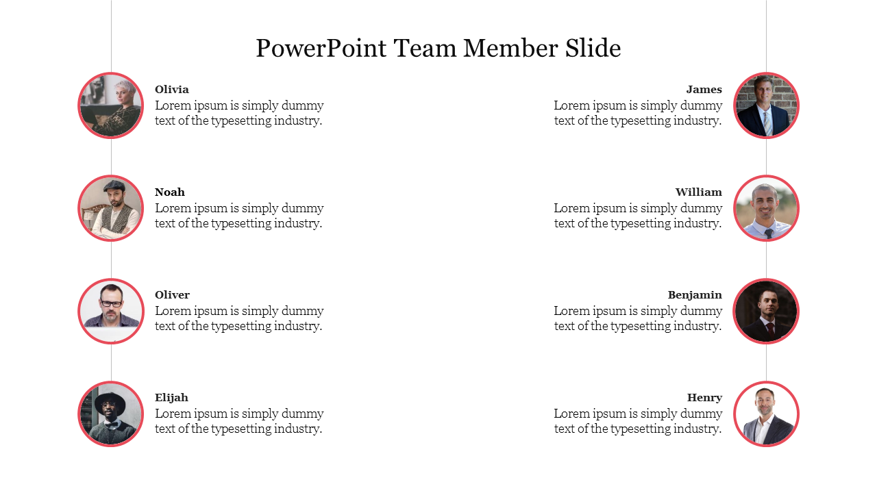 Amazing PowerPoint Team Member Slide Presentation 