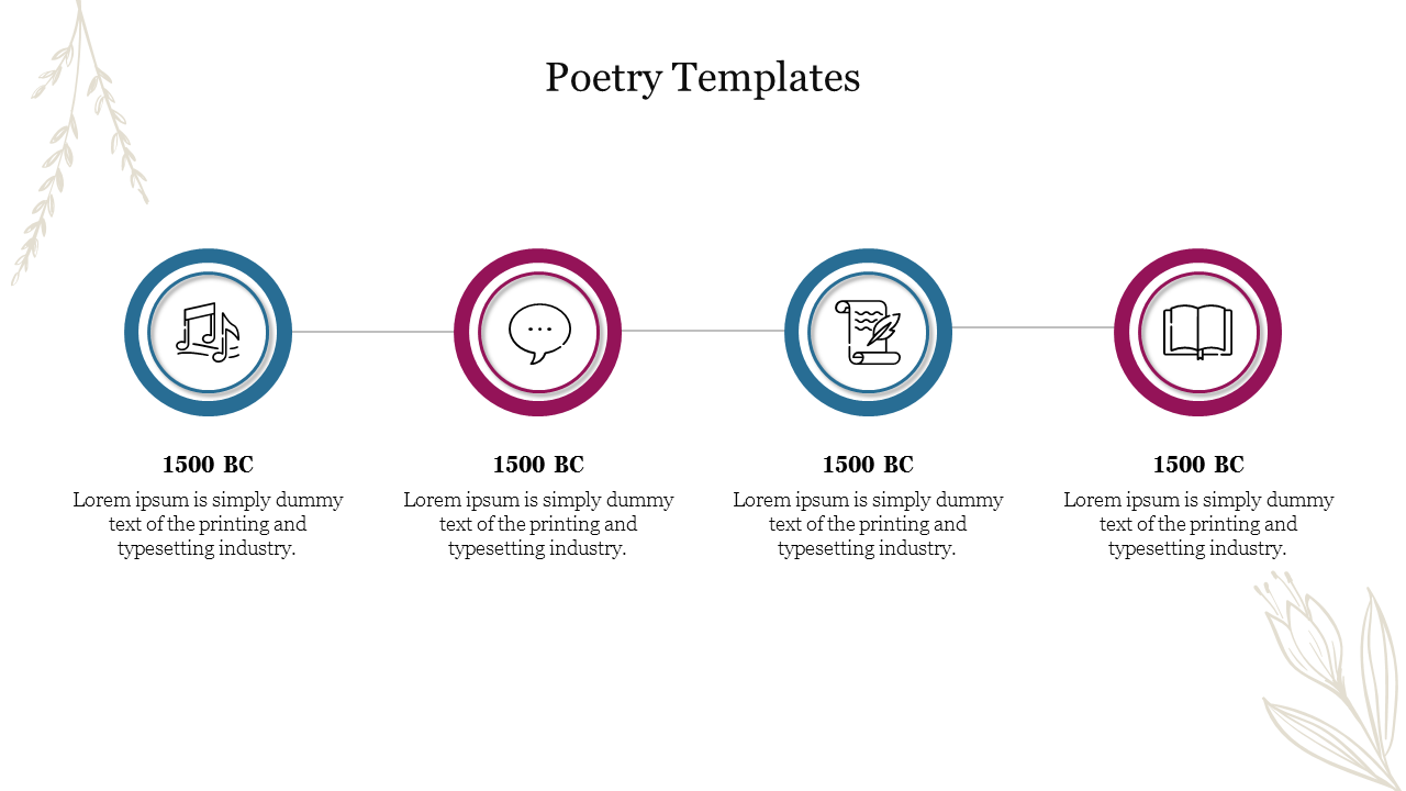 Informative Poetry Templates PowerPoint Presentation 