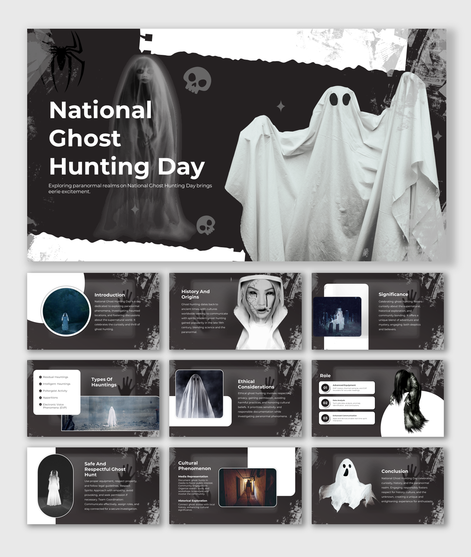 Get National Ghost Hunting Day PPT And Google Slides Themes