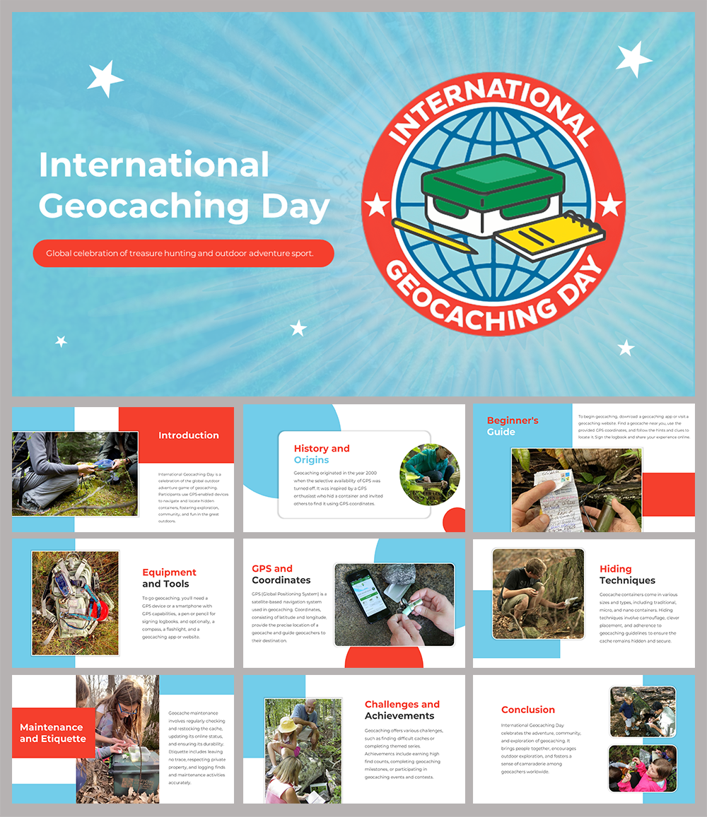 International Geocaching Day PPT And Google Slides Templates