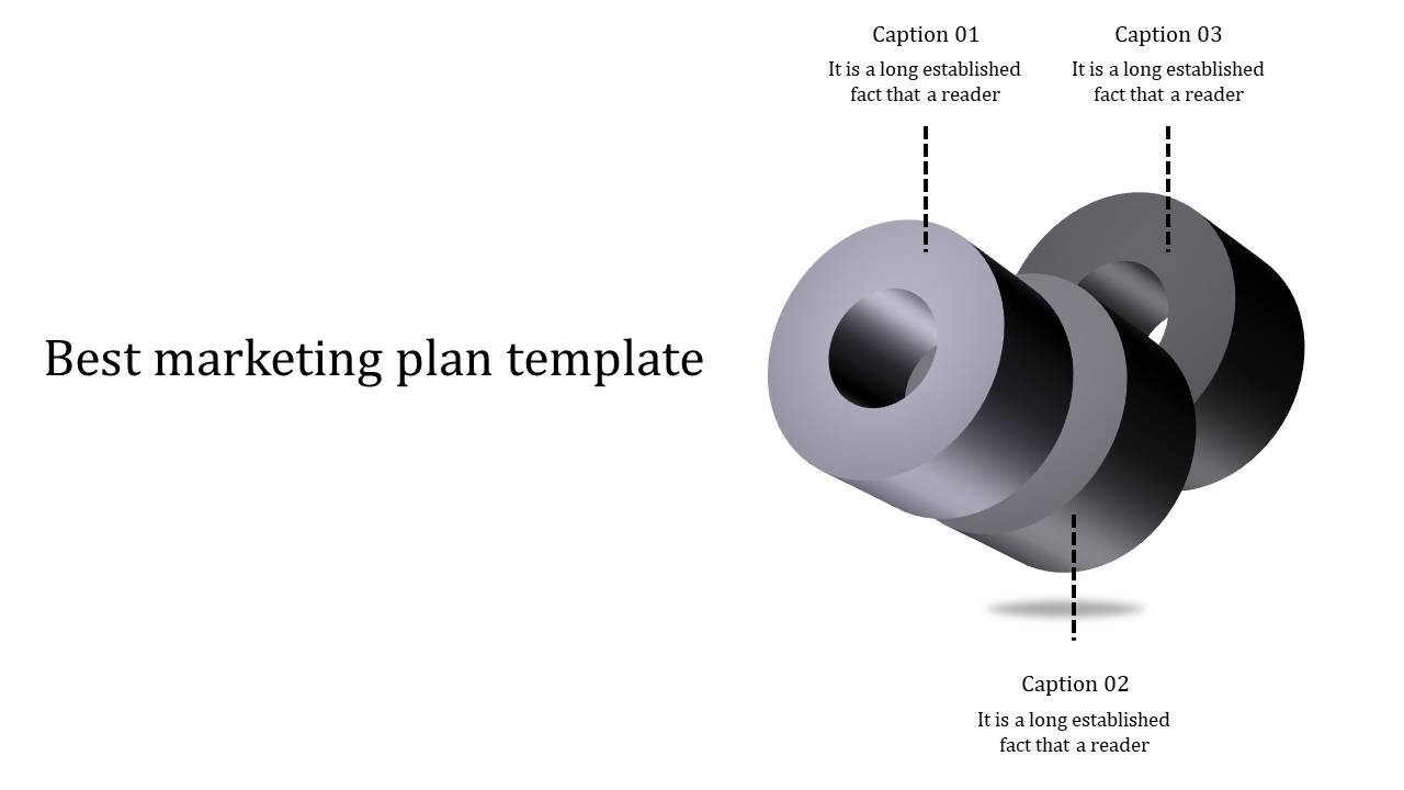 Stunning Best Marketing Plan Template With Three Nodes