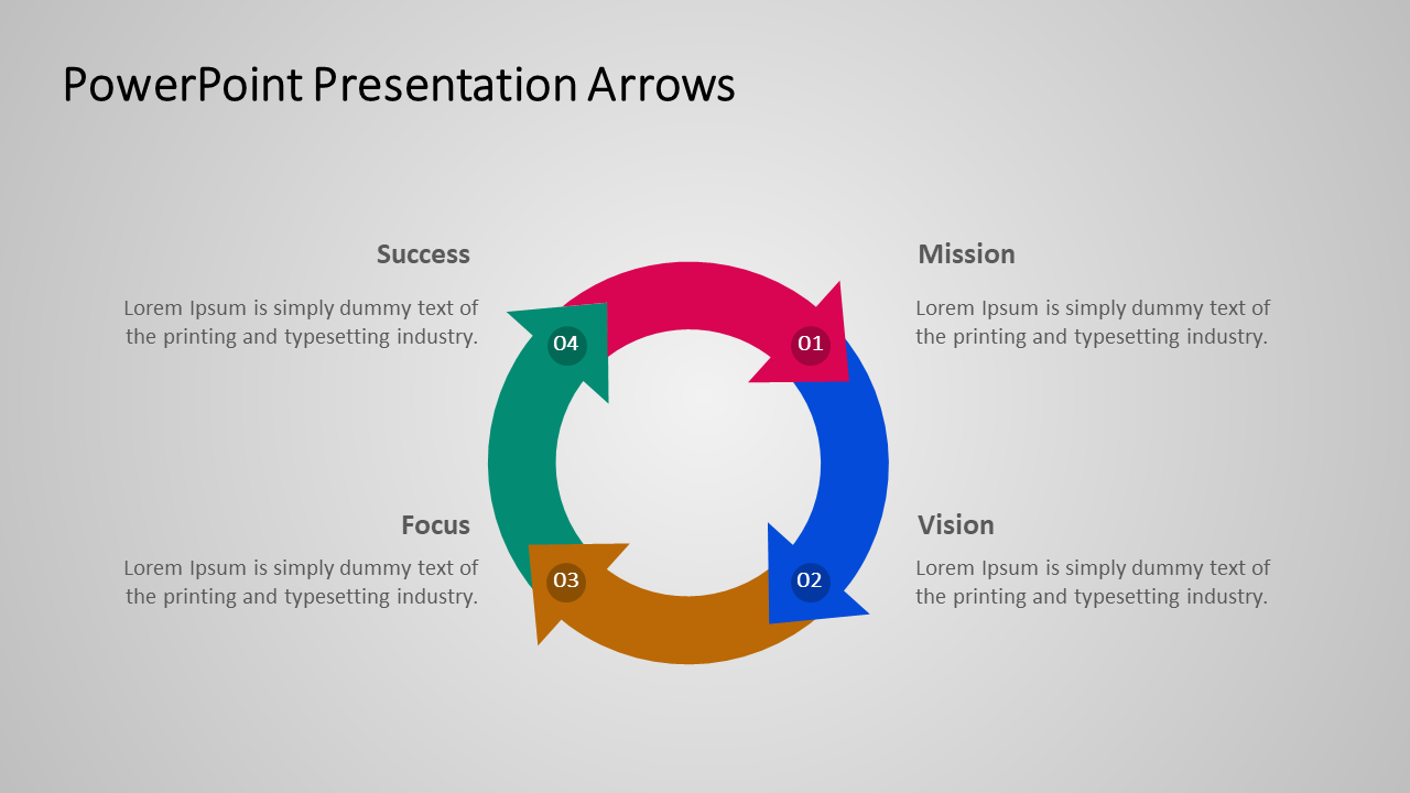 Our Pre Designed PPT Presentation Arrows And Google Slides