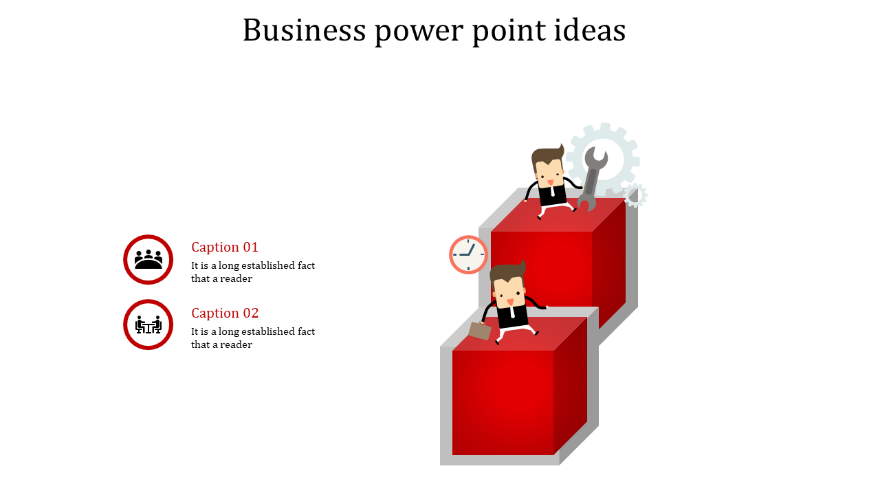 Creative Business PowerPoint Ideas and Google slides In Red Color Slide