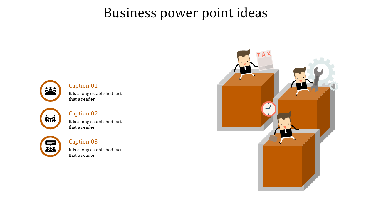 Business PowerPoint Ideas And Google Slides In Orange Color