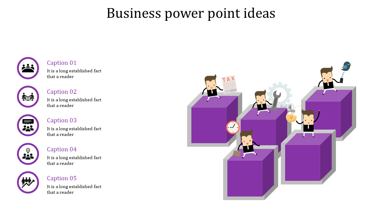 Innovative Business PowerPoint Ideas with Five Nodes