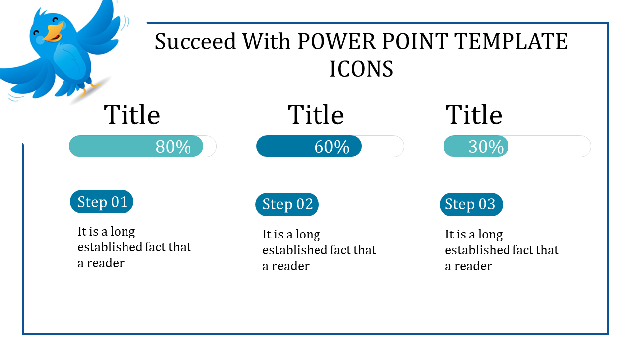 Elegant PowerPoint Template Icons With Three Nodes