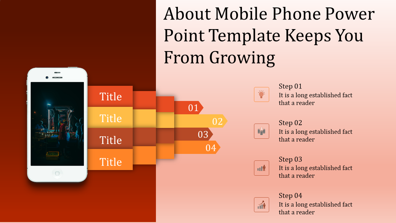 Mobile Phone PowerPoint Template for Tech Presentations