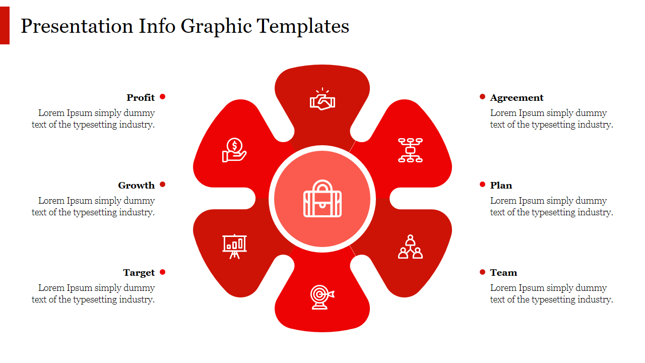 Simple PPT Presentation Infographic Templates Slide