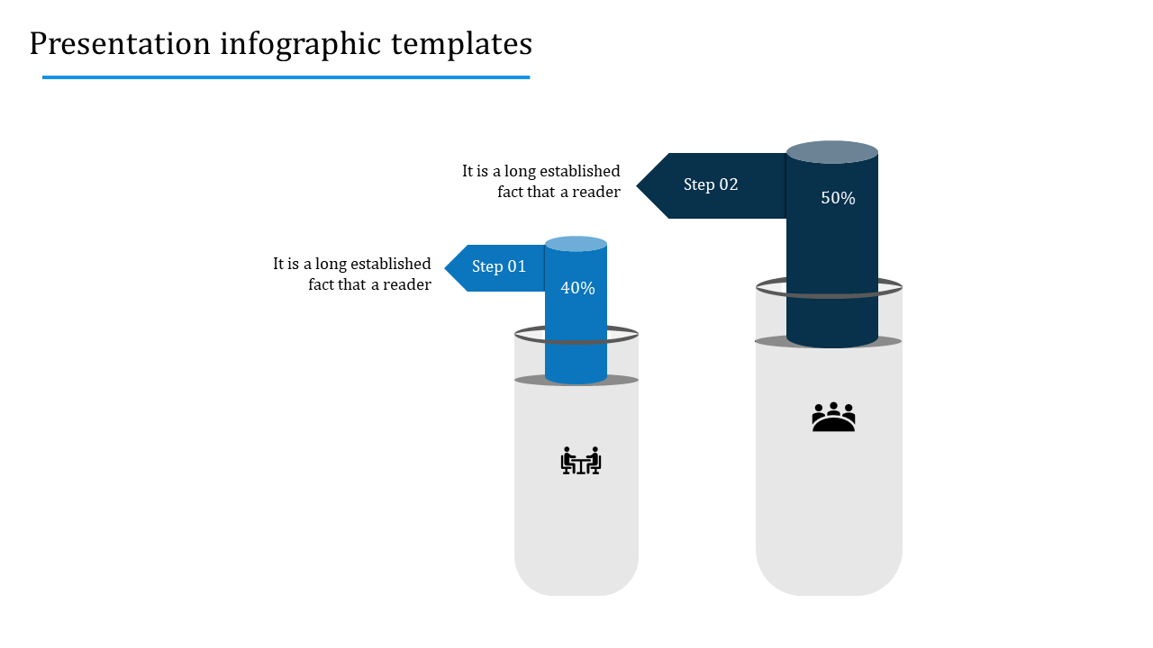 Editable Presentation Infographic Templates In Green Color