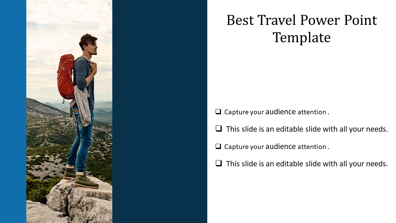 Creative Travel PowerPoint Template for Presentations