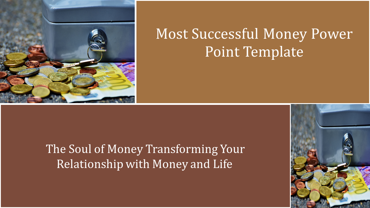 Elegant Money PowerPoint template and Google slides