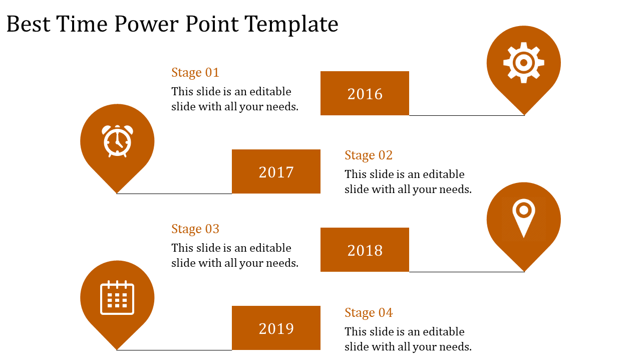 Time PowerPoint Template for Scheduling and Planning