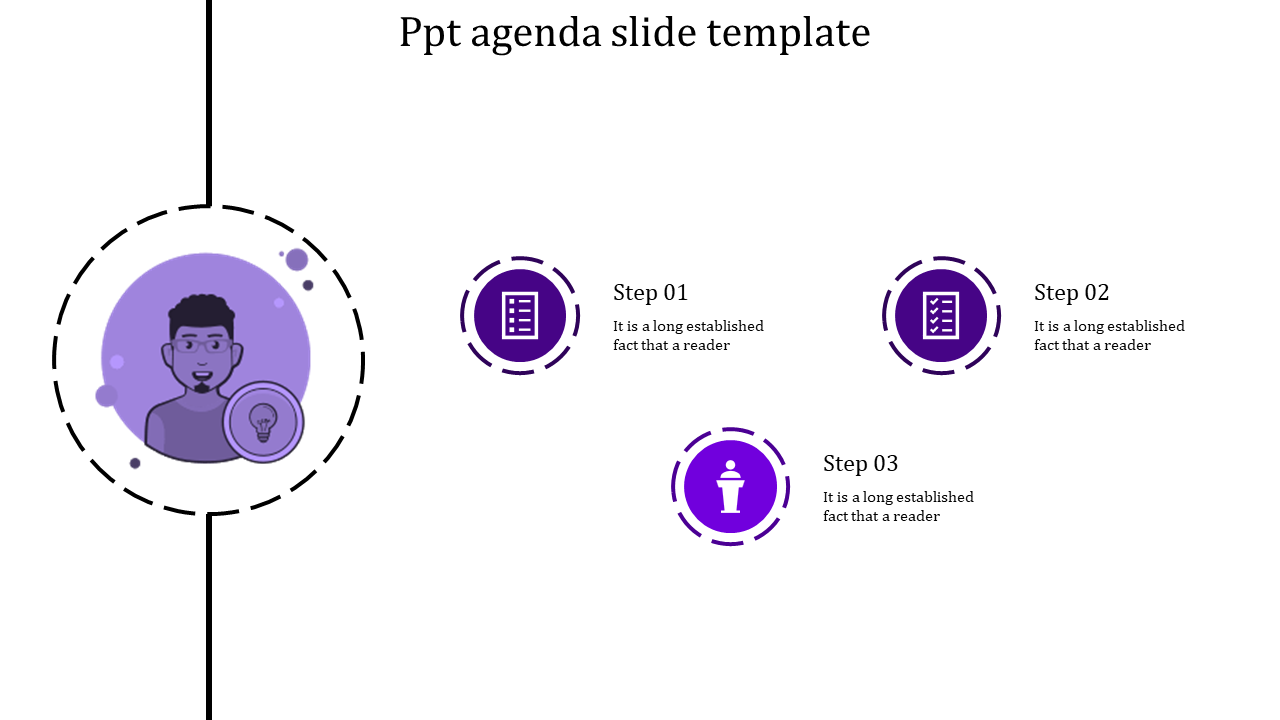 PowerPoint Agenda Template For Business 