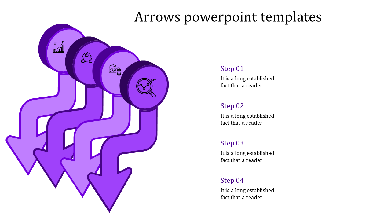 Modern Arrows PowerPoint Templates for Strategic Planning