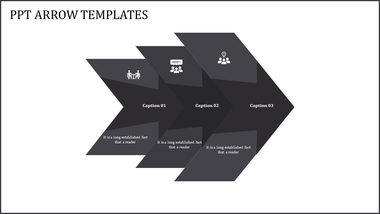 Amazing PPT Arrow Template and Google slides