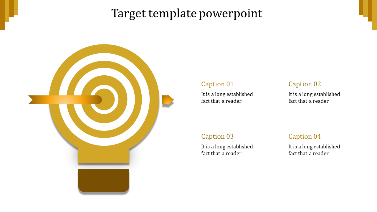 Bulb Target Template PowerPoint and Google Slides