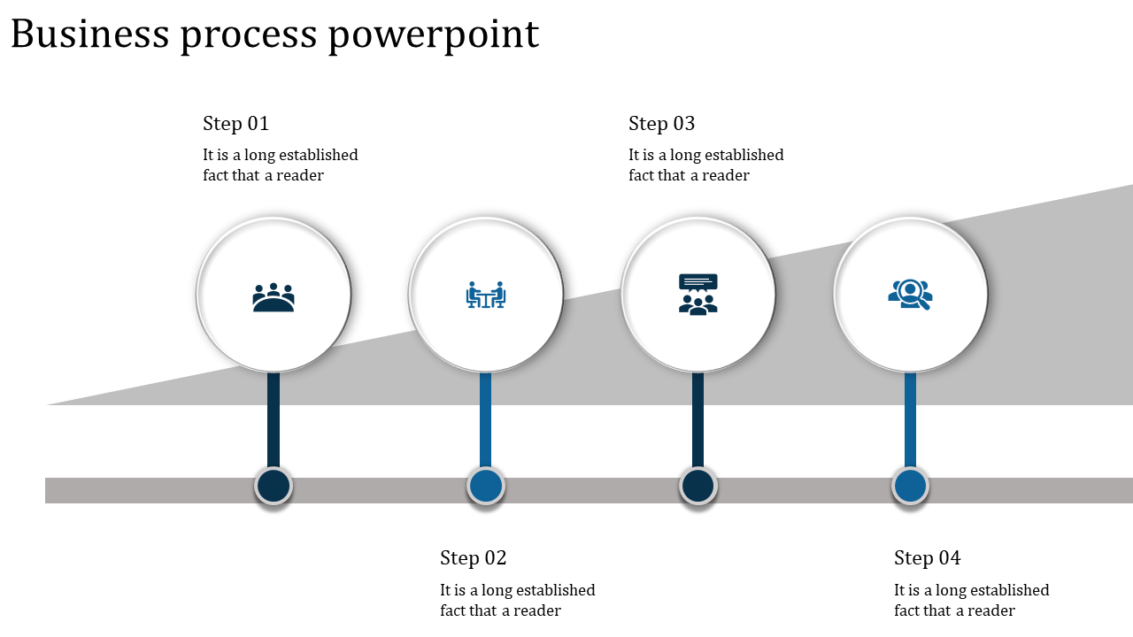 A four noded business process powerpoint