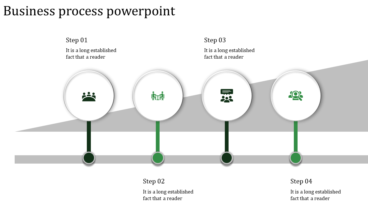 Easy Customizable Business Process PPT Slide