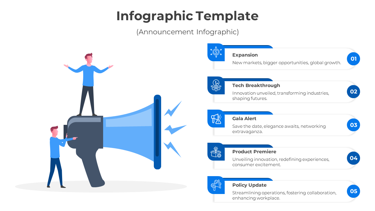 Our Best Announcement Infographic PPT And Google Slides