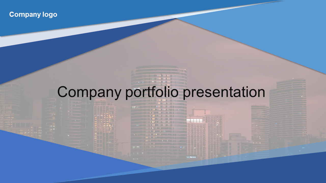 Innovative Company Portfolio Presentation Template