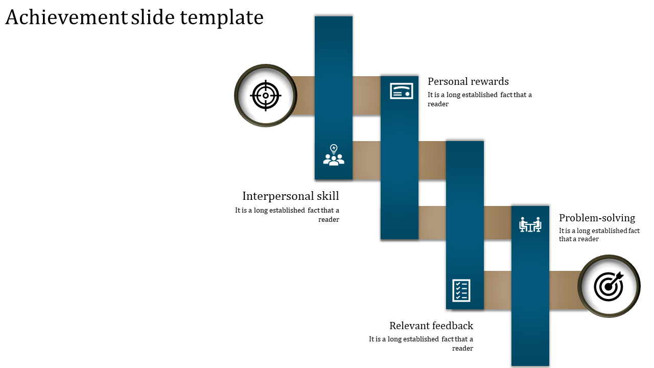 Achievement Slide Template for Highlighting Success Stories