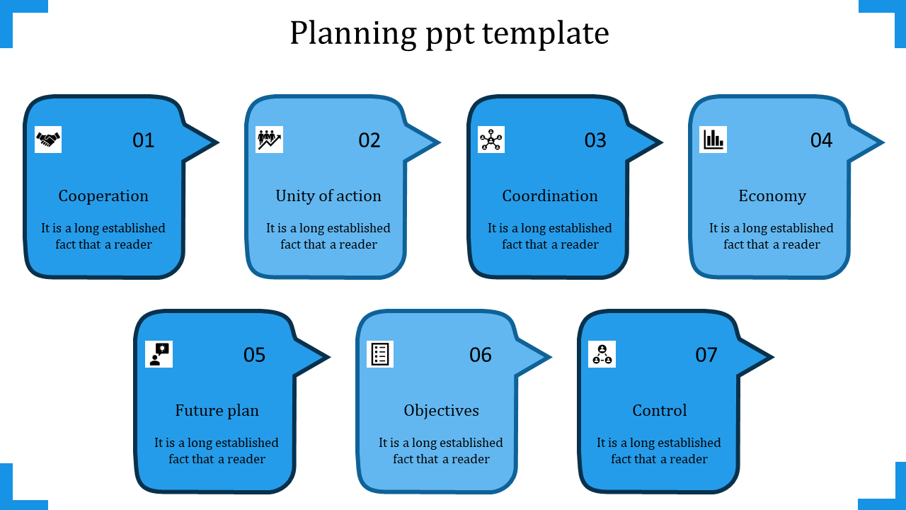 Attractive PowerPoint Planning Template for Projects