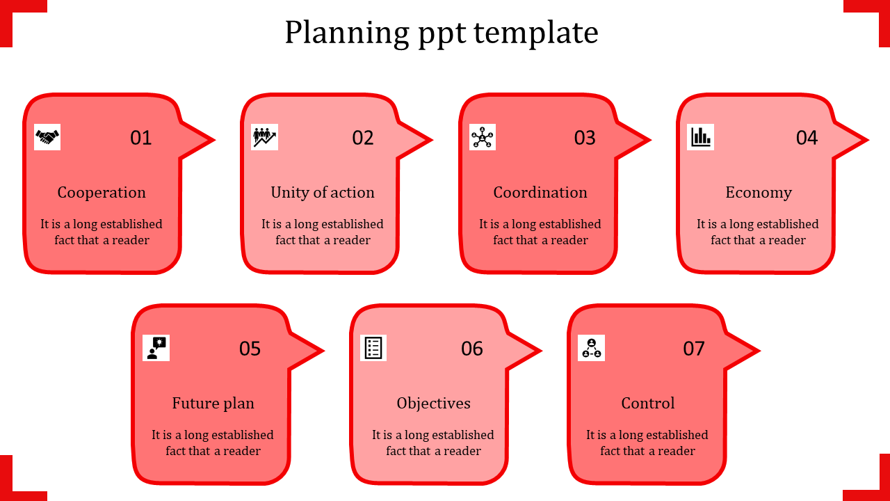 Planning PowerPoint Template for Team Coordination