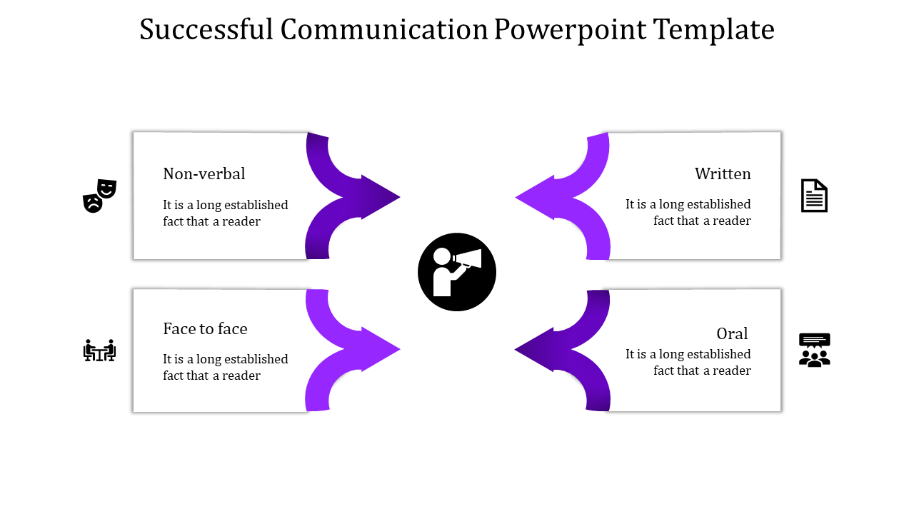 Communication PowerPoint Template for Team Collaboration