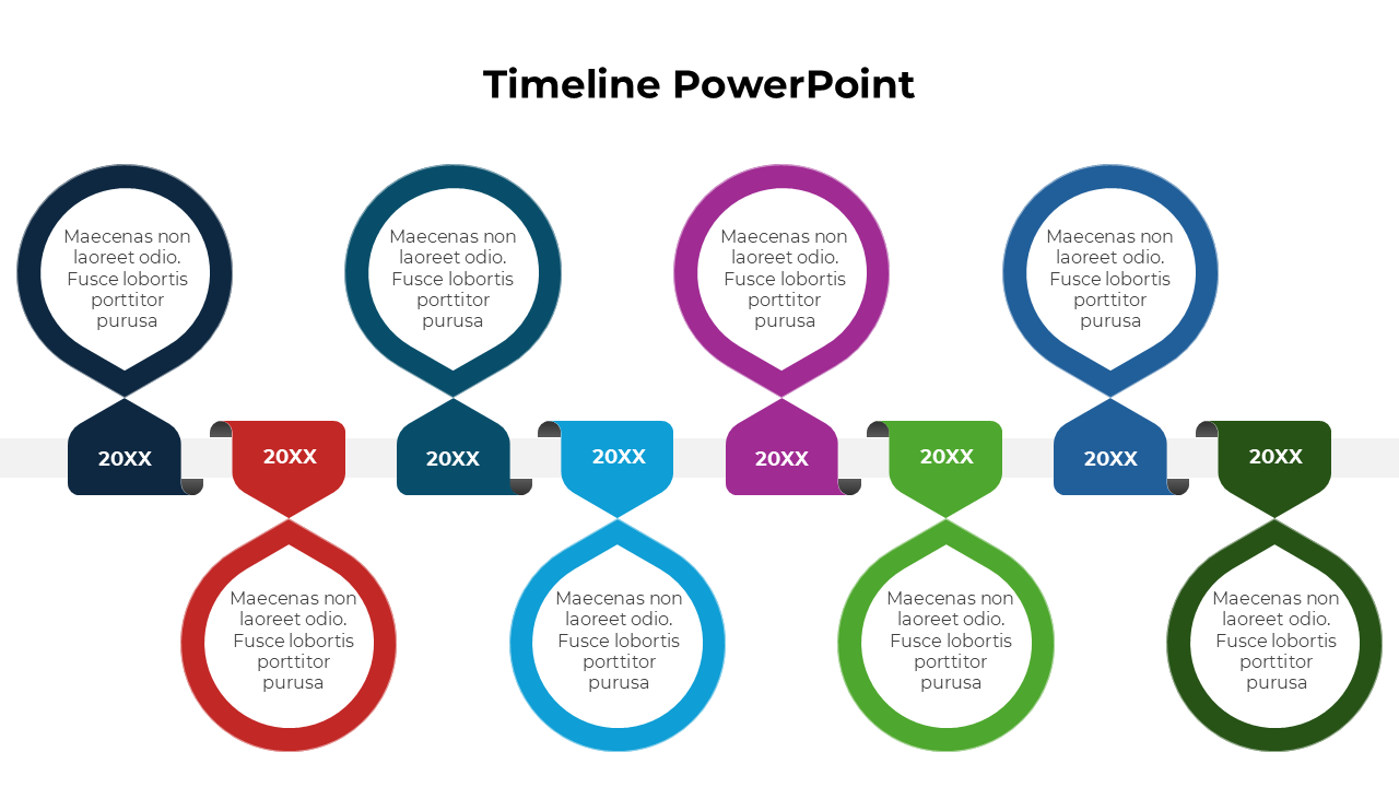 Easy To Use Cool Timeline PowerPoint And Canva Template