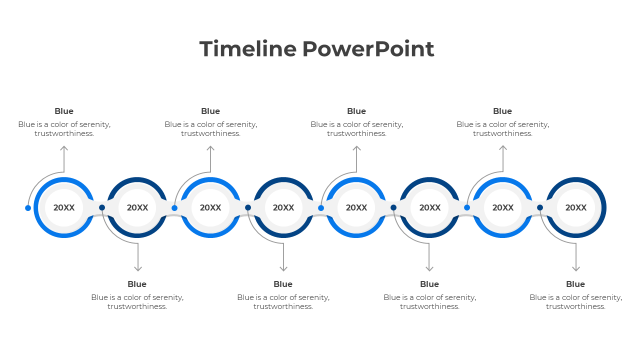 Easy To Use Timeline Ideas Google Slides And PPT Template