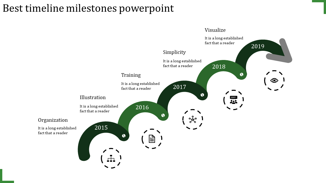 Professional Timeline Milestones PowerPoint for Planning