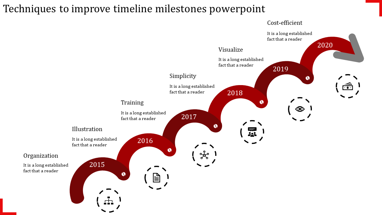 Timeline Milestones PowerPoint Template for Project Stages