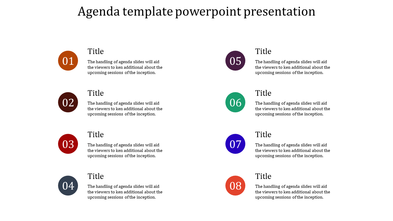 Get Our Agenda PowerPoint Presentation Template