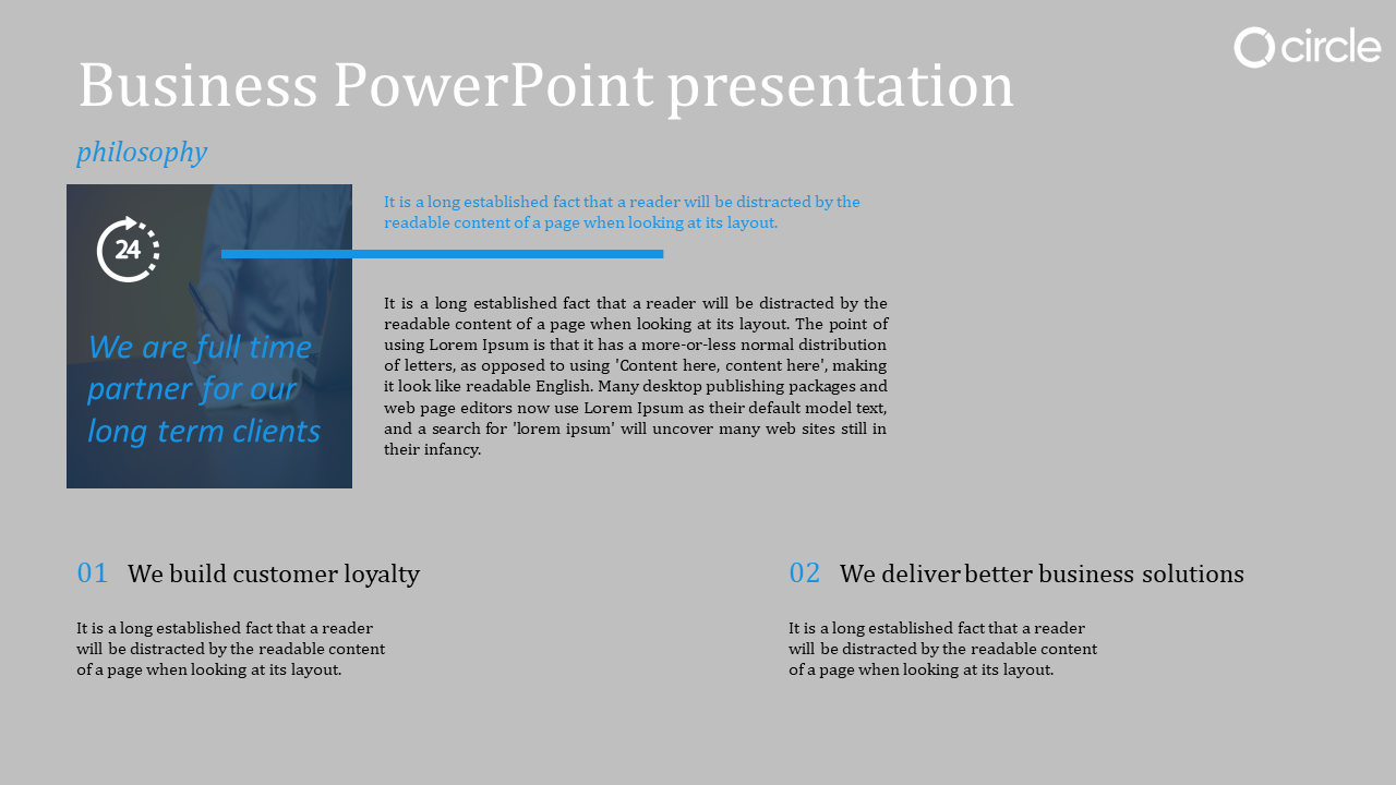 Business PowerPoint Presentation And Google Slides-2 Node