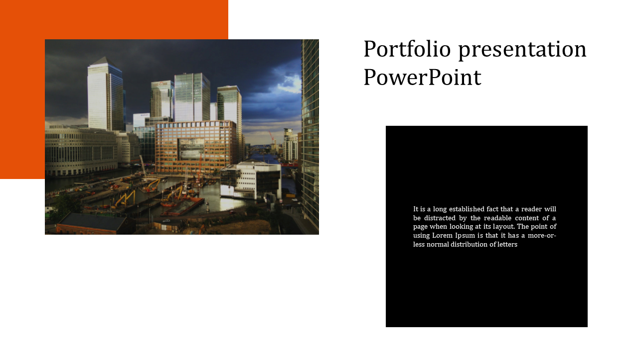 Portfolio Presentation PowerPoint for Professional Displays