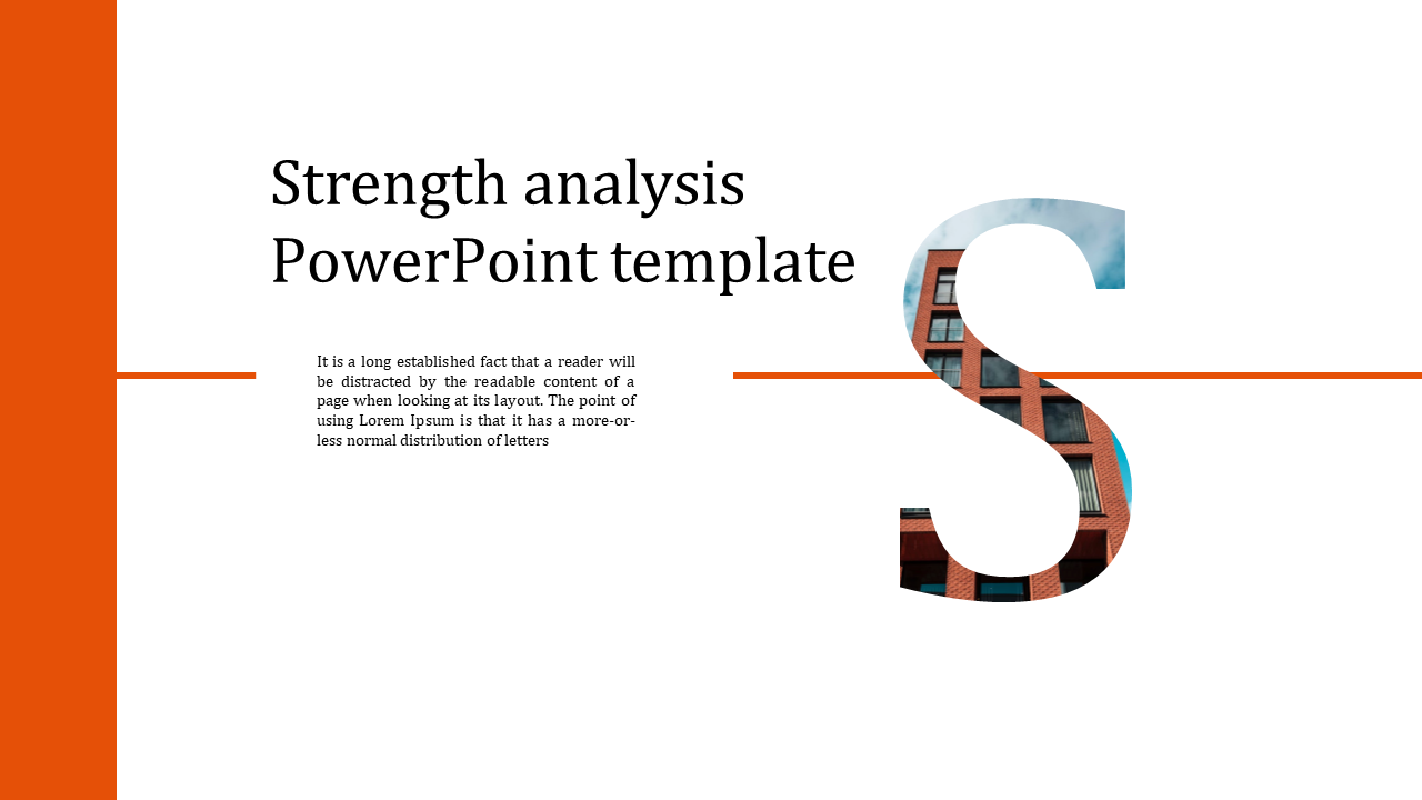 Simple Strength Analysis PPT and Google Slides Template