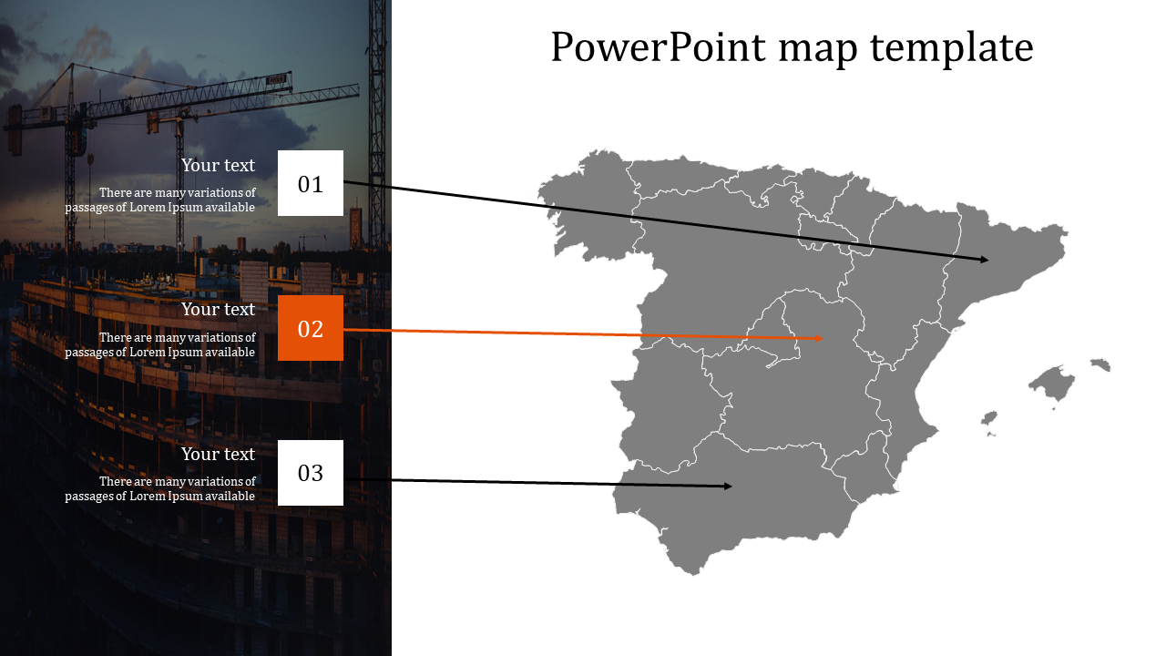 Best Spain Map PowerPoint Template and Google Slides