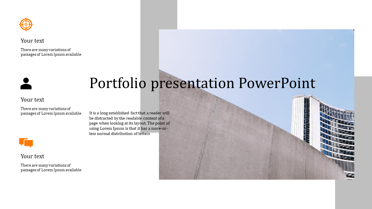 Predesigned Portfolio PowerPoint Presentation Template