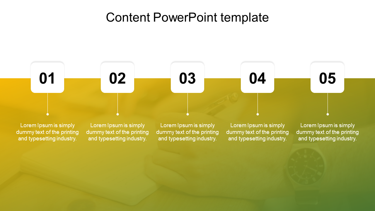 Simple Content PowerPoint Template and Google Slides Themes