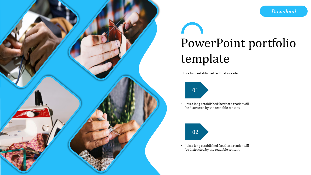 PowerPoint Portfolio Template for Professional Showcases