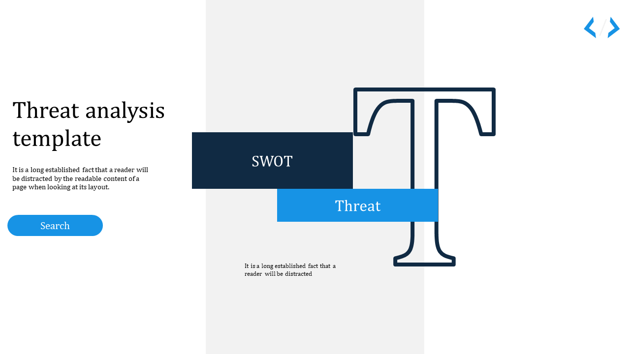 Simple Cool Threat Analysis Template And Google Slides