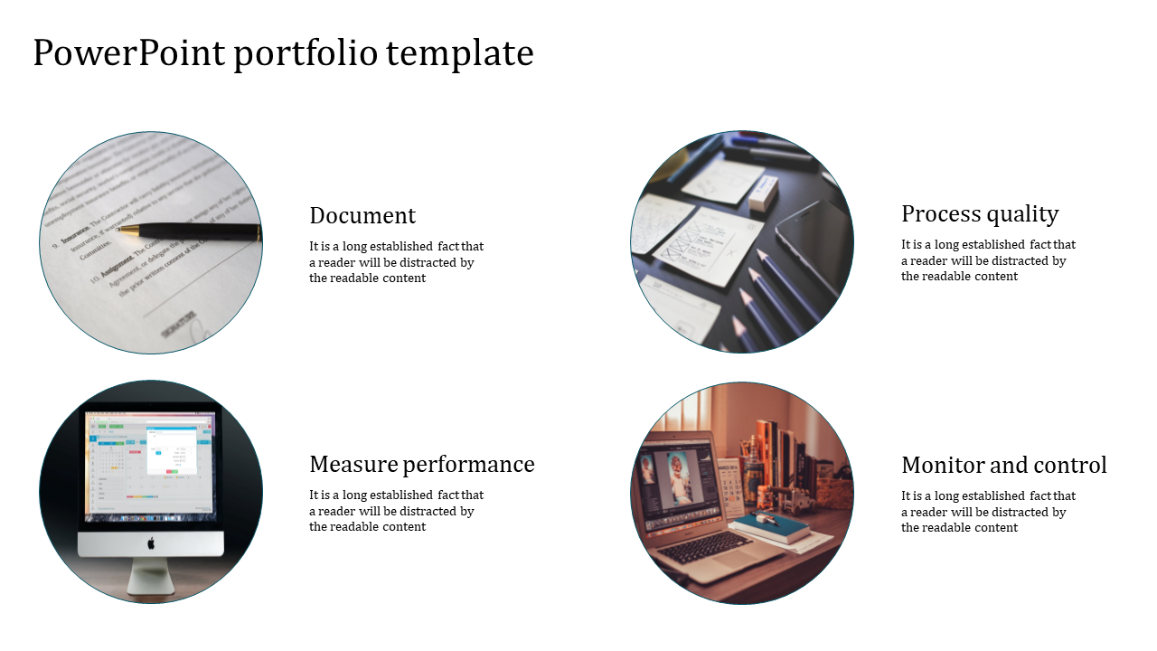 Creative Portfolio PowerPoint Template and Google Slides Themes