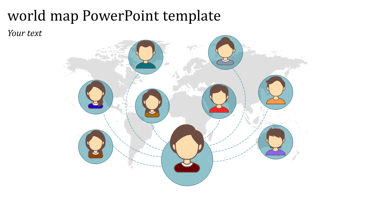 Attractive World Map PPT Template and Google Slides Theme