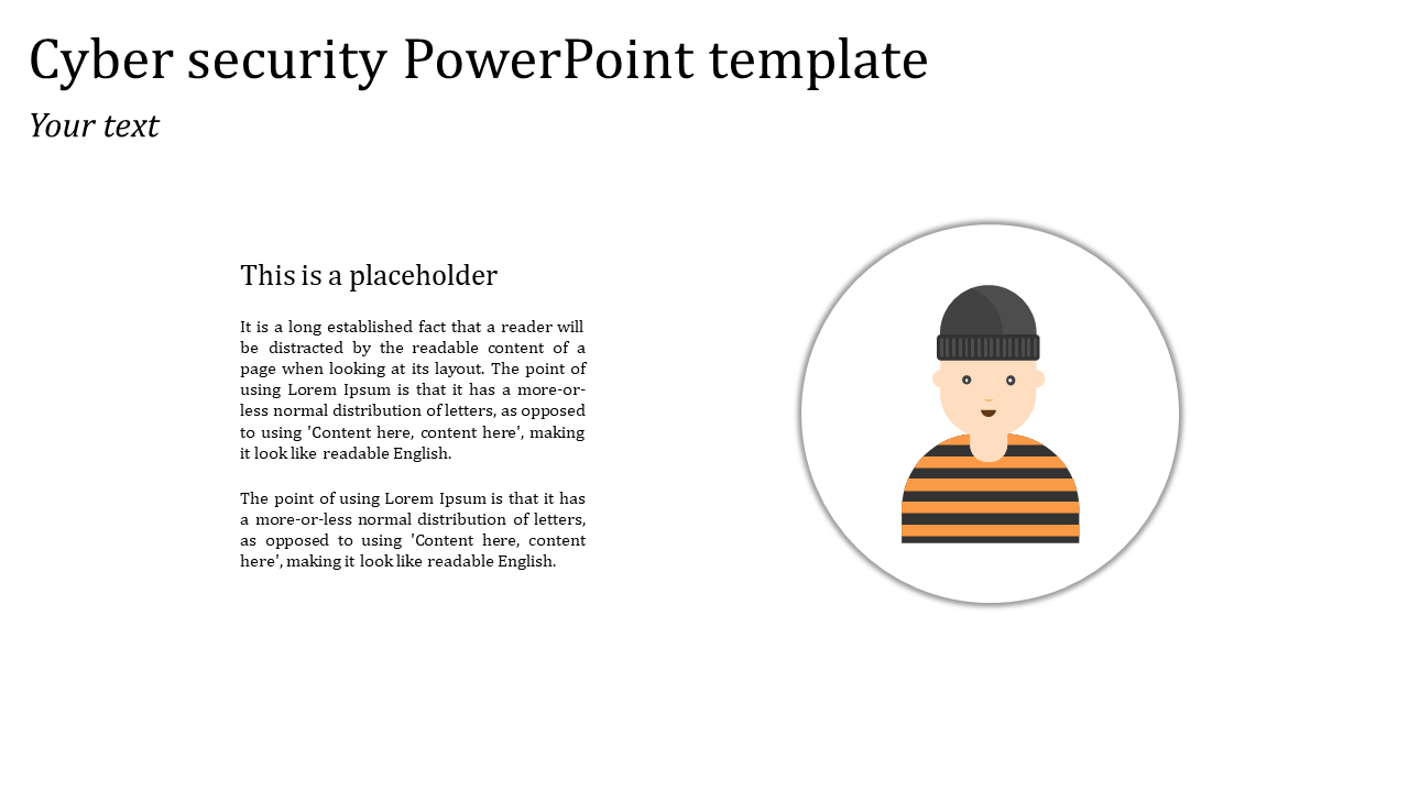 Simple Cyber Security PowerPoint Template And Google Slides